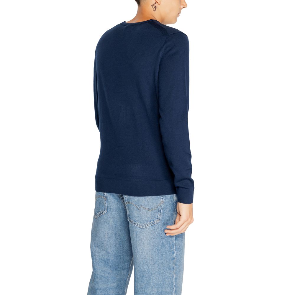 Calvin Klein Blue Recycled Wool T-Shirt Calvin Klein Dark Slate Gray