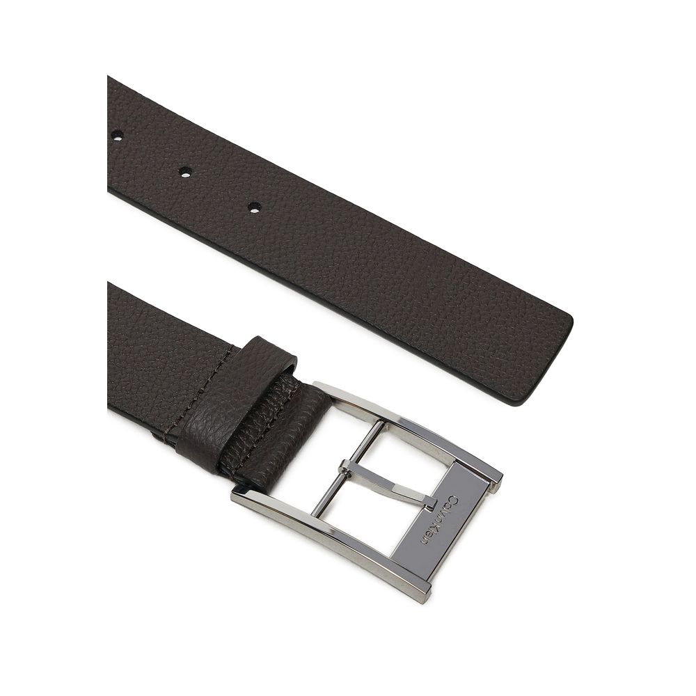 Calvin Klein Brown Leather Belt Calvin Klein Dark Slate Gray