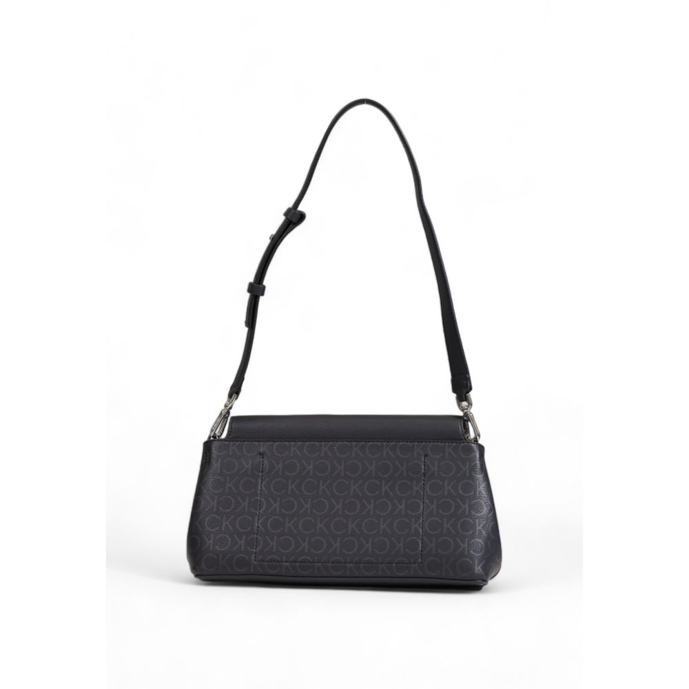 Calvin Klein Black Recycled Polyester Handbag Calvin Klein Dark Slate Gray