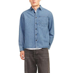Jack Jones Light Blue Cotton Shirt JA-15265500236-IT52 | XL