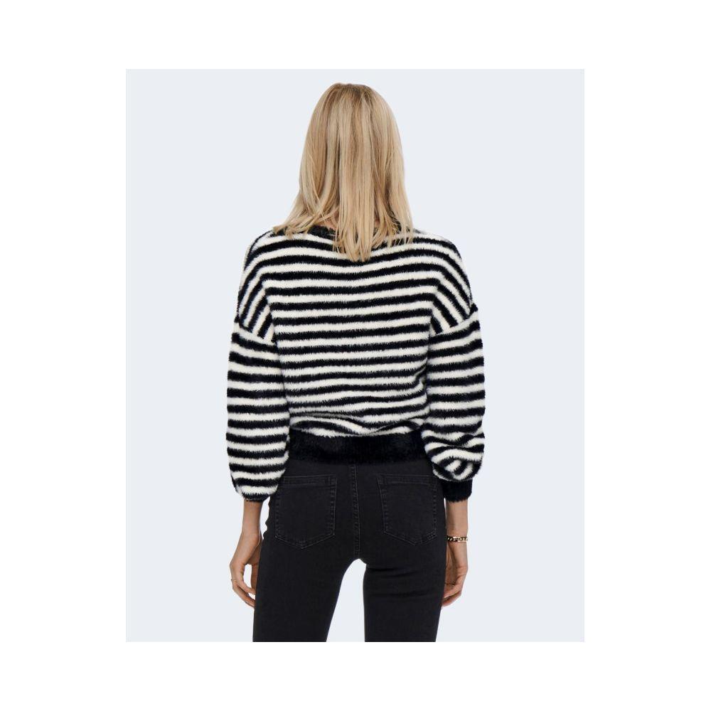 Only Black And White Marabou Sportswear ON-9121702438-IT42|M