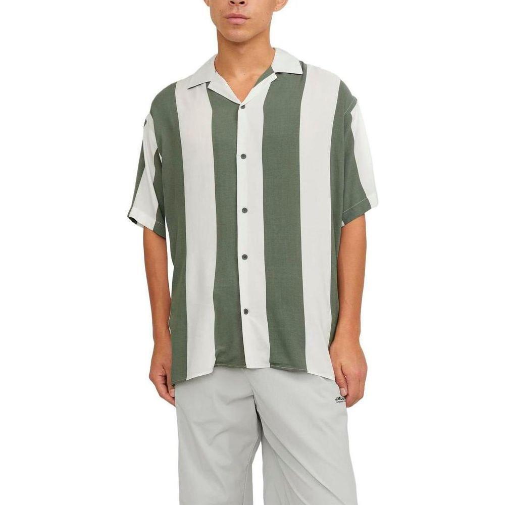Jack Jones Green Viscose Shortsleeve JA-13396002482-IT44 | S