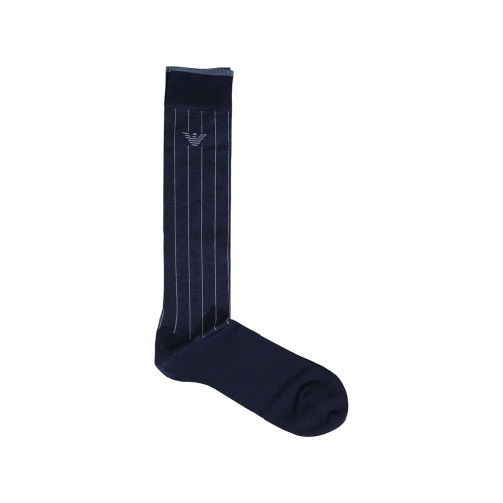 Emporio Armani Underwear Blue Cotton Sock Emporio Armani Underwear Dark Slate Gray