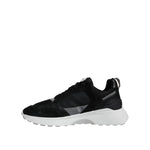 Versace Black Canvas Quad Fabric Medusa Low Top Sneaker Shoes