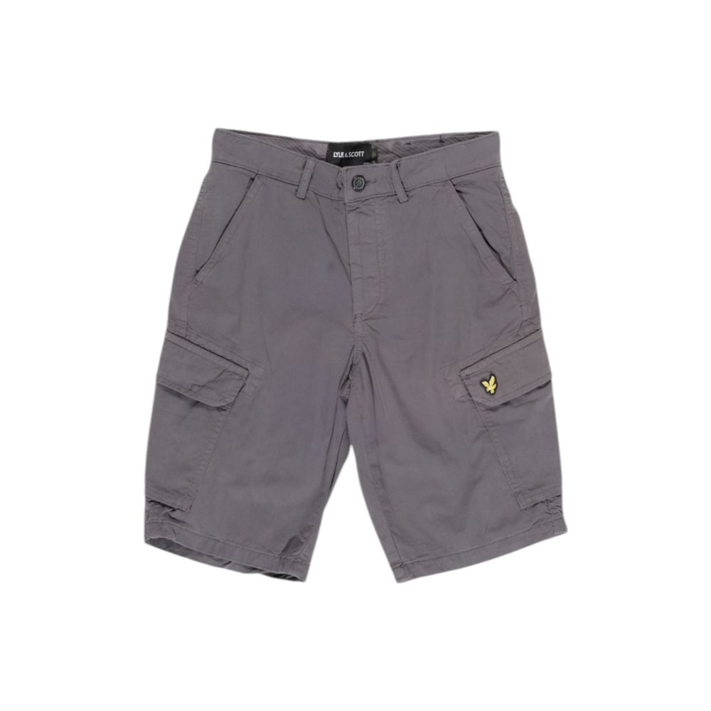 Lyle & Scott Gray Cotton Bermuda Shorts