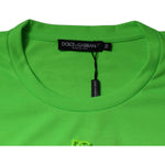 Dolce & Gabbana Green DG Logo Cotton Crew Neck T-shirt TSH87526-50