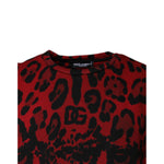 Dolce & Gabbana Red Leopard Print Cotton Sleeveless T-shirt TSH87574-46