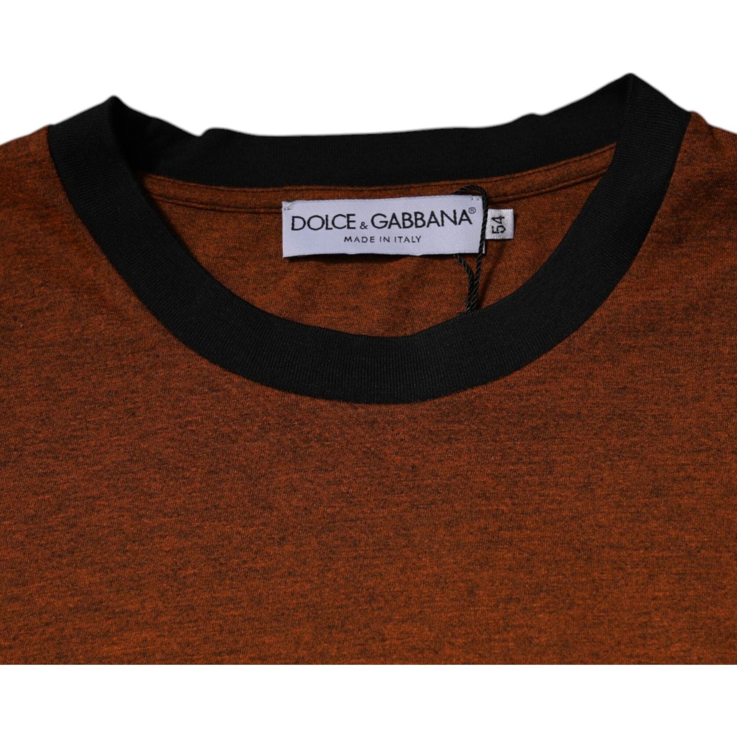 Dolce & Gabbana Brown DG Logo Cotton Crew Neck T-shirt