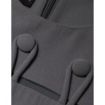 Emporio Armani Gray Round Neck Sleeveless A-line Mini Dress DR281345-40