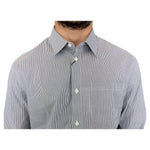 GF Ferre Gray Striped Cotton Casual Shirt SIG10250-1