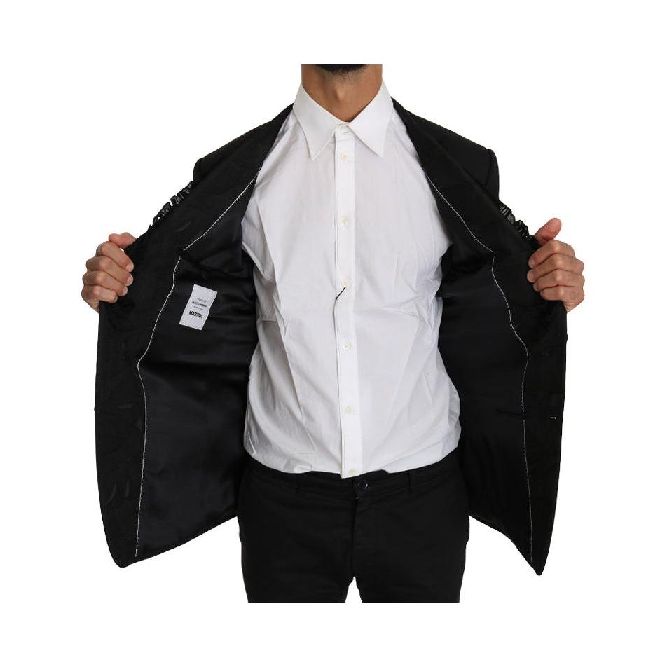 Dolce & Gabbana Black Wool MARTINI Torrero Blazer Jacket KOS1219-1