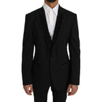 Dolce & Gabbana Black Wool MARTINI Torrero Blazer Jacket KOS1219-1
