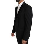 Dolce & Gabbana Black Wool MARTINI Torrero Blazer Jacket KOS1219-1