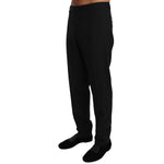 Dolce & Gabbana Black Wool Stretch Dress Trousers Pants PAN61129-50