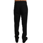 Dolce & Gabbana Black Wool Stretch Dress Trousers Pants PAN61129-50