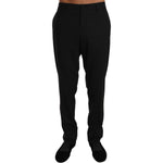 Dolce & Gabbana Black Wool Stretch Dress Trousers Pants PAN61129-50