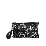 Dolce & Gabbana Black White Stars Pattern Clutch Pouch Bag
