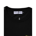 Dolce & Gabbana Black Logo Print Cotton Short Sleeves T-shirt TSH878453-50