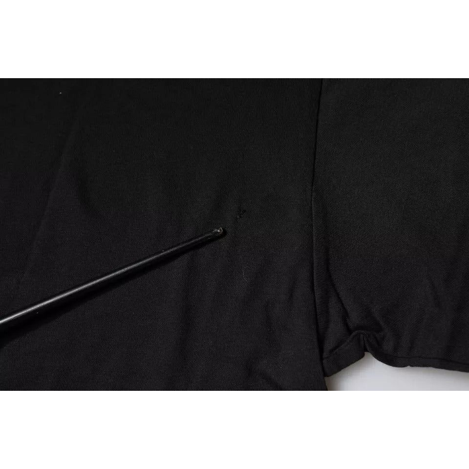 Dolce & Gabbana Black Logo Print Cotton Short Sleeve T-shirt TSH878458-52