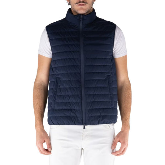 People Of Shibuya Blue Polyester Men's Vest