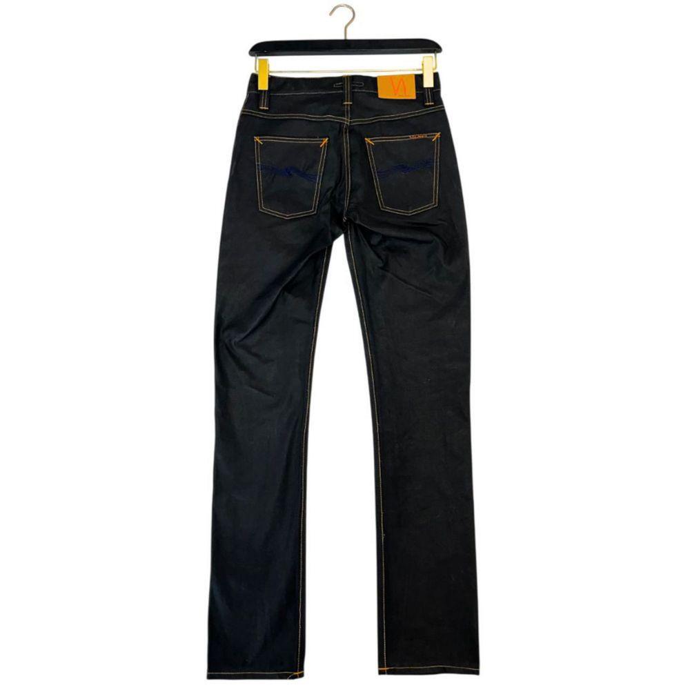 Nudie Jeans Black Cotton Men's Jean NU-24760-W31-FBB-342