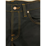 Nudie Jeans Black Cotton Men's Jean NU-24760-W31-FBB-342