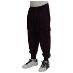 Dolce & Gabbana Bordeaux Cotton Cargo Jogger Sweatpants Pants PAN74741-56