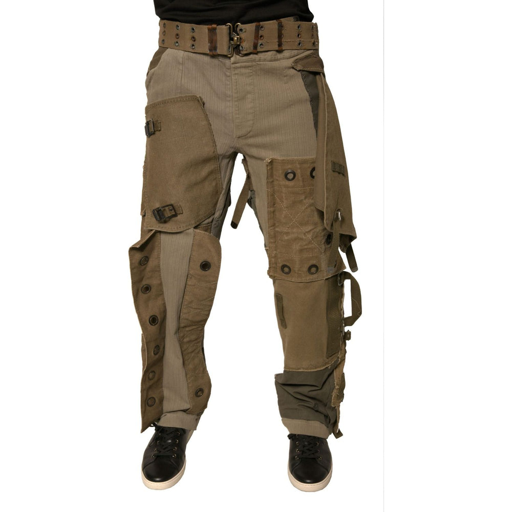 Dolce & Gabbana Multicolor Reconstructed Flight Cargo Pants