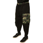 Dolce & Gabbana Black Camouflage Cotton Jogger Cargo Pants