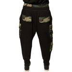 Dolce & Gabbana Black Camouflage Cotton Jogger Cargo Pants