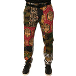 Dolce & Gabbana Multicolor Patchwork Men Dress Pants
