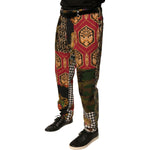 Dolce & Gabbana Multicolor Patchwork Men Dress Pants