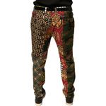 Dolce & Gabbana Multicolor Patchwork Men Dress Pants