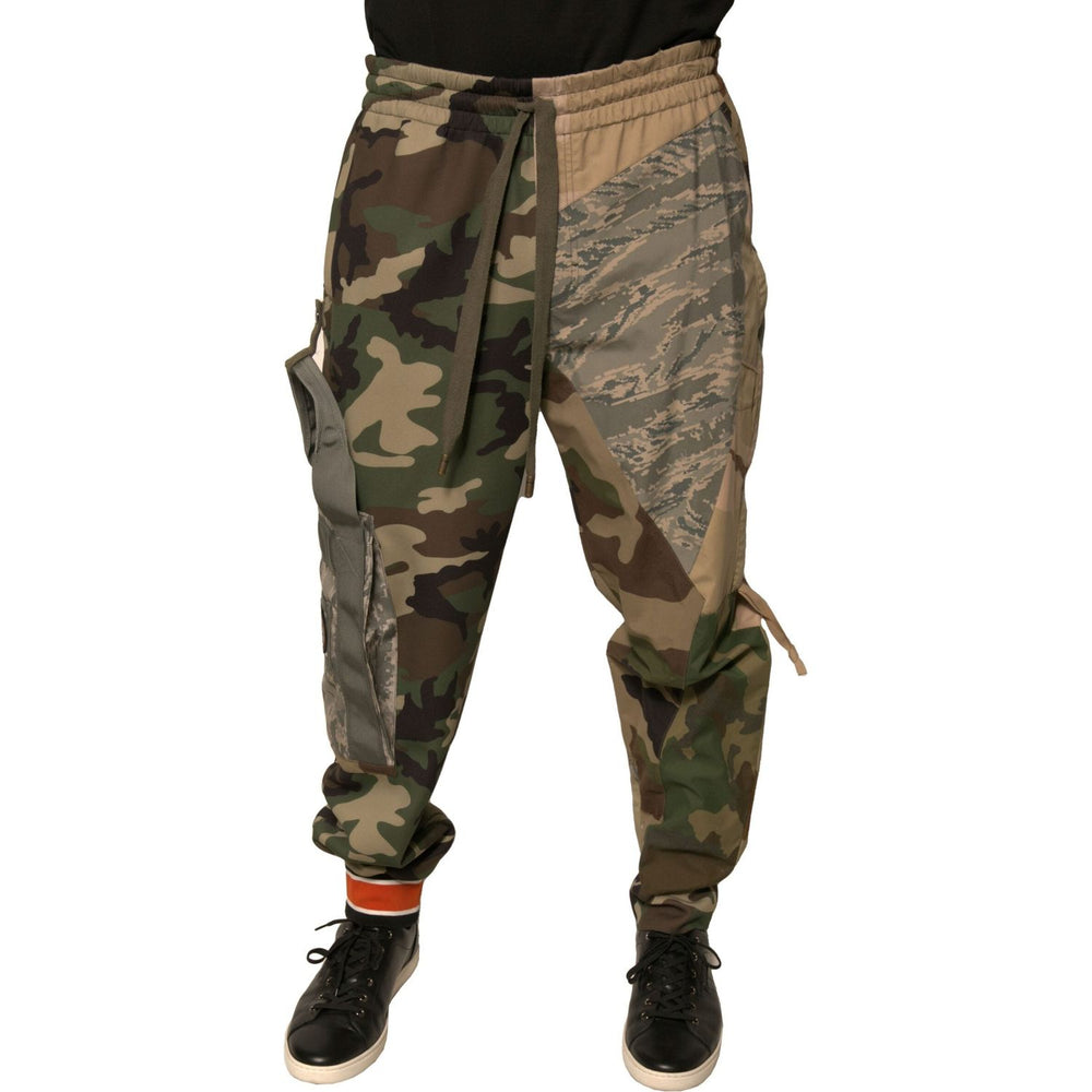 Dolce & Gabbana Multicolor Camouflage Jogger Sweatpants Pants