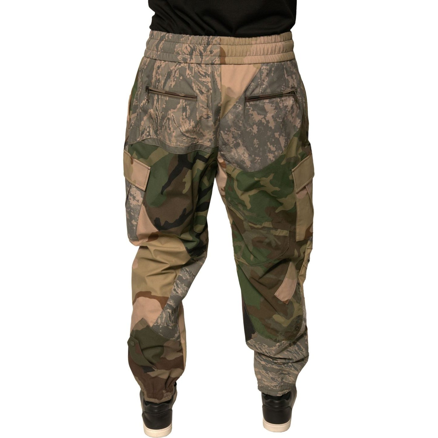 Dolce & Gabbana Multicolor Camouflage Jogger Sweatpants Pants