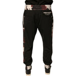 Dolce & Gabbana Black Camouflage Wool Jogger Sweatpants Pants