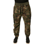 Dolce & Gabbana Multicolor Camouflage Cargo Sweatpants Pants