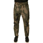 Dolce & Gabbana Multicolor Camouflage Cotton Pants