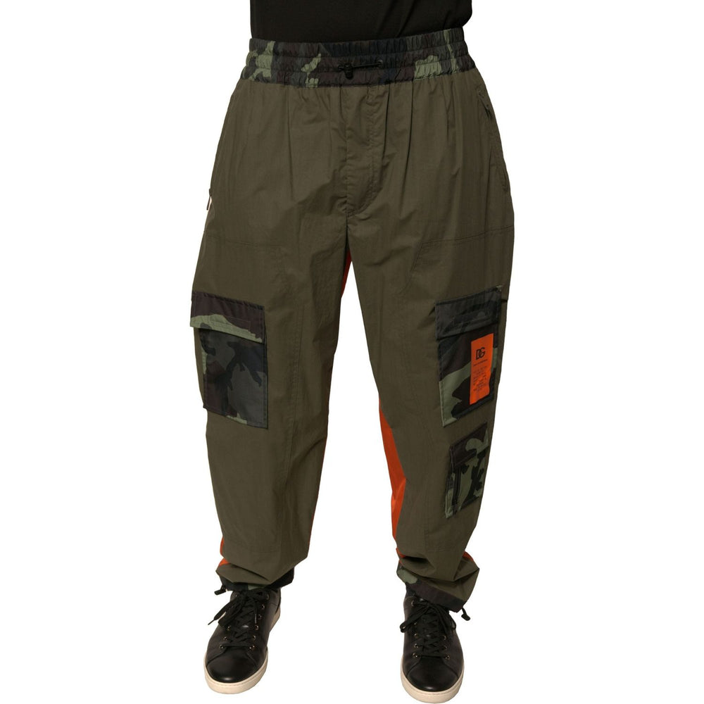 Dolce & Gabbana Multicolor Camouflage Jogger Cargo Pants