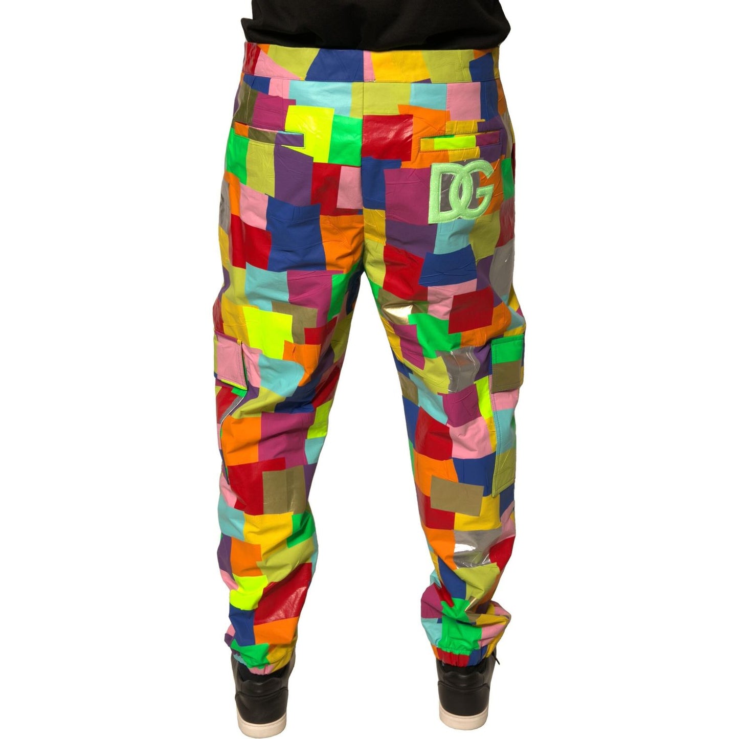 Dolce & Gabbana Multicolor Cotton Patchwork Men Cargo Pants