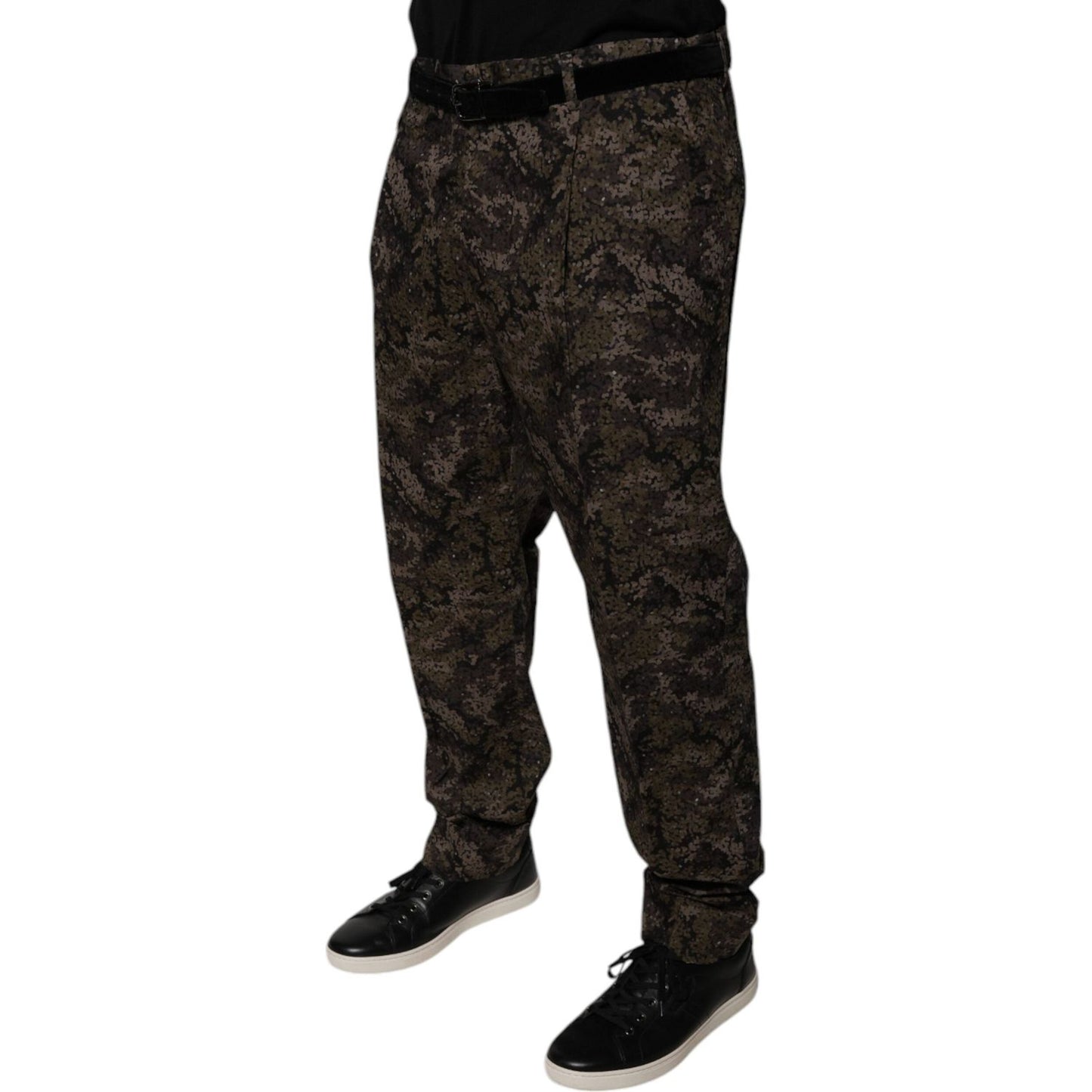 Dolce & Gabbana Multicolor Camouflage Men Dress Pants