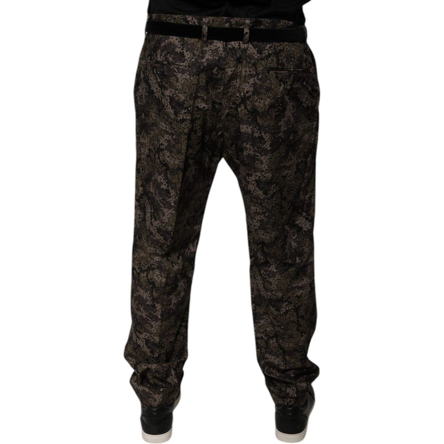 Dolce & Gabbana Multicolor Camouflage Men Dress Pants