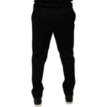 Dolce & Gabbana Black Tapered Formal Dress Pants