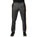 Dolce & Gabbana Multicolor Cotton Tapered Dress Formal Pants