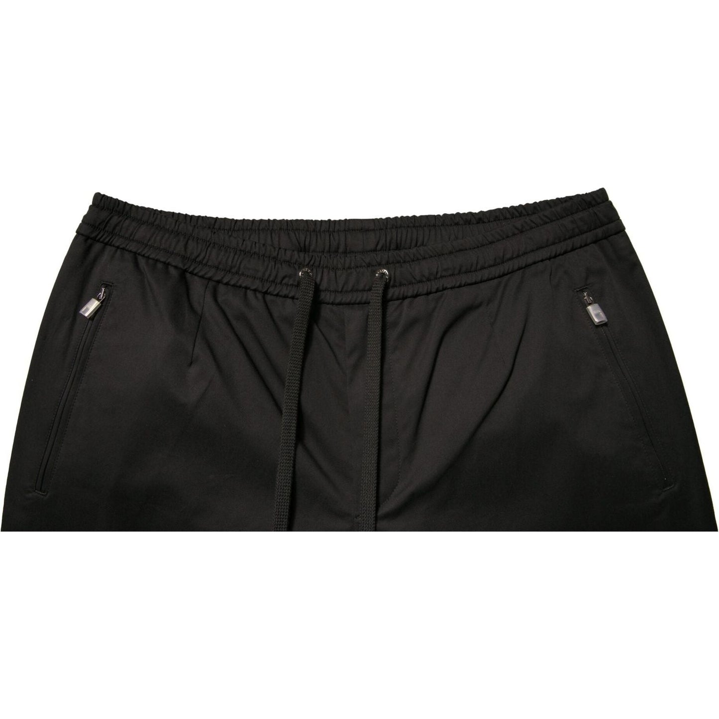 Dolce & Gabbana Black Cotton Stretch Jogger Sweatpants Pants