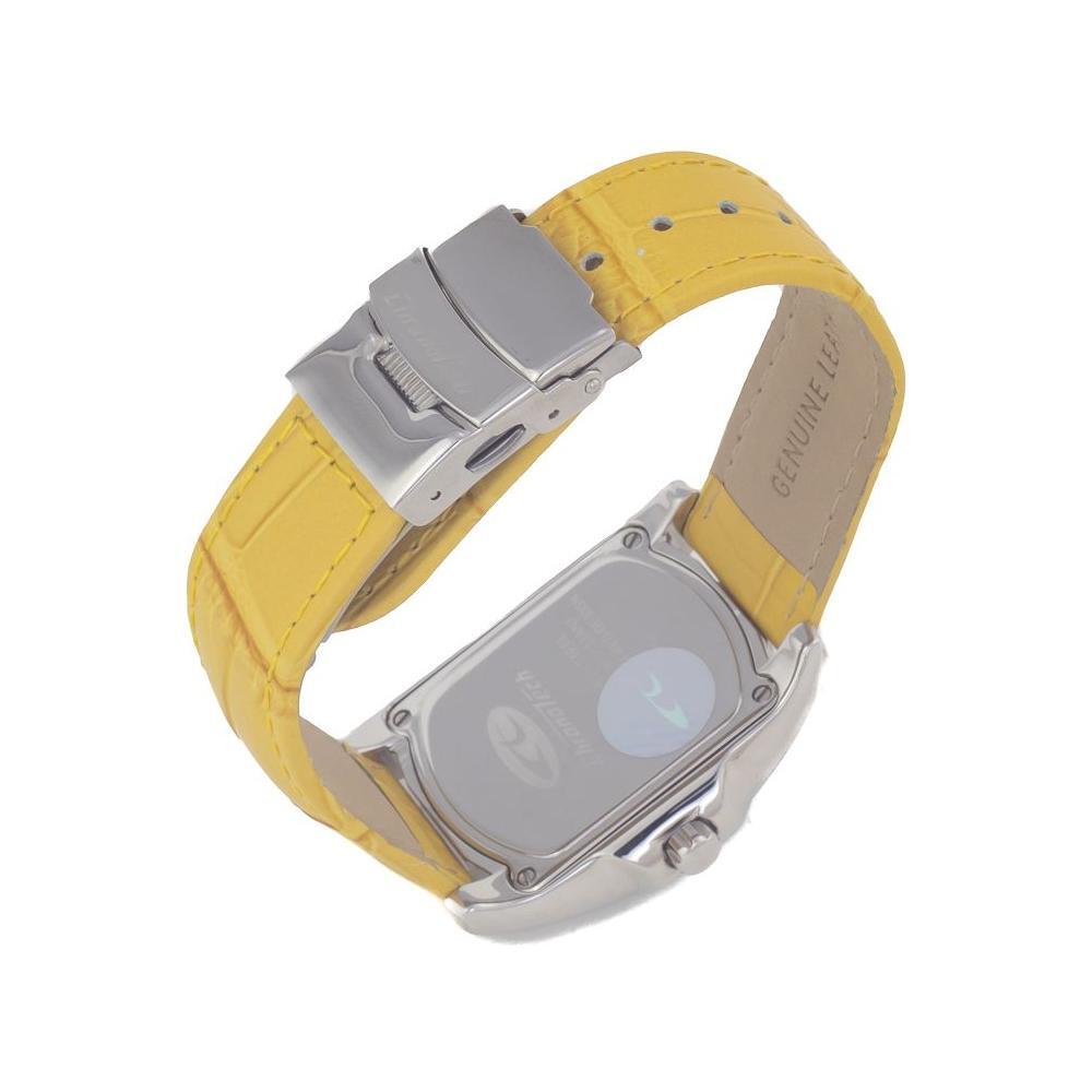 Chronotech Yellow Leather Watch
