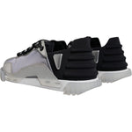 Dolce & Gabbana Silver Black Nylon NS1 Low Top Sneakers Shoes MV6723-43