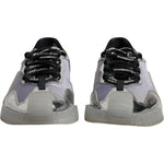 Dolce & Gabbana Silver Black Nylon NS1 Low Top Sneakers Shoes MV6724-41.5