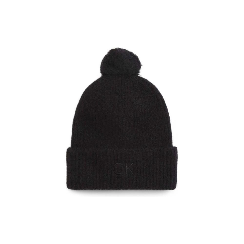 Calvin Klein Black Alpaca Leather Cap (Baseball Hat)