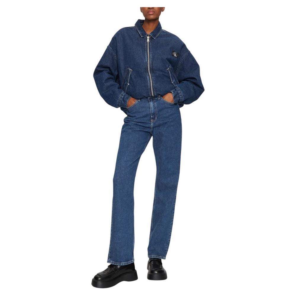 Calvin Klein Jeans Blue Cotton Mom Jean